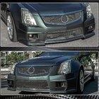 Cadillac CTS 2007–2014 Flap-frontläppar till främre stötfångaren (för CTS V Coupe, kolfiber) foto 3