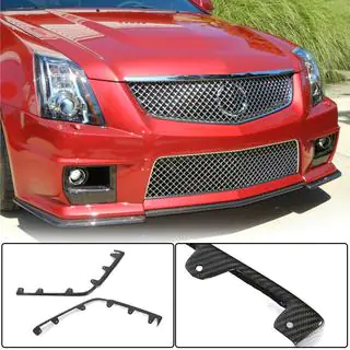 Flap-frontläppar till främre stötfångaren (för CTS V Coupe, kolfiber) foto 1