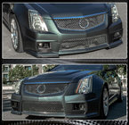 Cadillac CTS 2007–2014 Främre stötfångarinsatser (för CTS V Coupe, kolfiber) foto 2