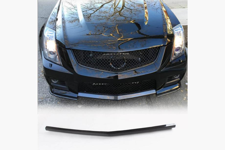 Cadillac CTS 2007–2014 Frontläpp Lip V2 till främre stötfångare (för CTS V Coupe, kolfiber) Foto 1
