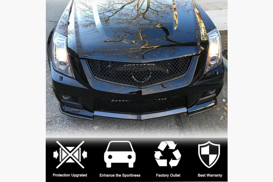 Cadillac CTS 2007–2014 Frontläpp Lip V2 till främre stötfångare (för CTS V Coupe, kolfiber) Foto 3