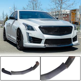 Frontläpp till främre stötfångare Lip V2 (för CTS V Sedan 2016-2019, kolfiber) foto 1