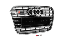 Audi A6 C7 2011–2017 Svart frontgrill med kromram S-style (2011-2014) foto 3