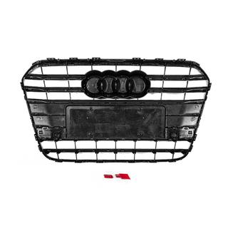 Svart frontgrill med kromram S-style (2011-2014) foto 4