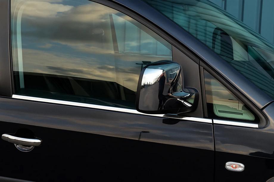Volkswagen Caddy 2004–2010 Nedre fönsterlister (rostfritt stål) Fram, Carmos – turkiskt stål Image