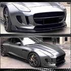 Jaguar F-Type 2013–2024 Frontläpp till främre stötfångare Lip (2013-2016, kolfiber) foto 4