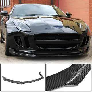 Frontläpp till främre stötfångare Lip (2013-2016, kolfiber) Jaguar F-Type 2013–2024 foto 1