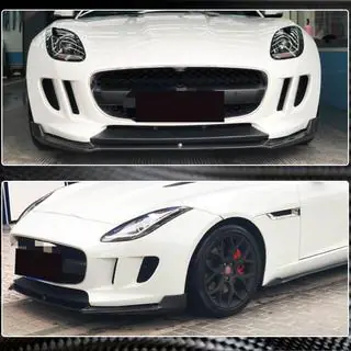 Frontläpp till främre stötfångare Lip (2013-2016, kolfiber) Jaguar F-Type 2013–2024 foto 3