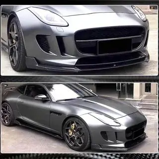 Frontläpp till främre stötfångare Lip (2013-2016, kolfiber) Jaguar F-Type 2013–2024 foto 4