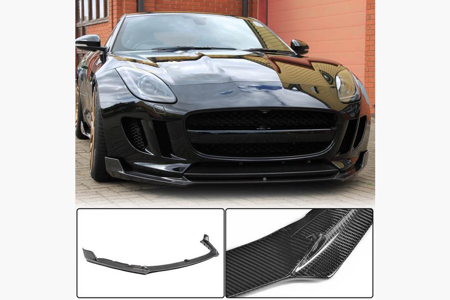 Jaguar F-Type 2013–2024 Frontläpp till främre stötfångare Lip (2013-2016, kolfiber) Image