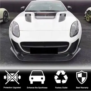 Frontspoiler lip (för Base 2017-2019, kolfiber) Jaguar F-Type 2013–2024 foto 3