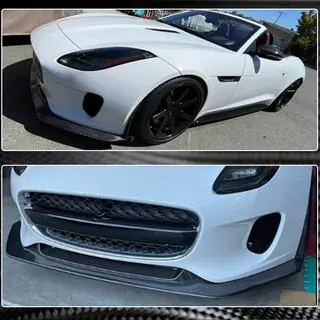 Frontspoiler lip (för Base 2017-2019, kolfiber) Jaguar F-Type 2013–2024 foto 4