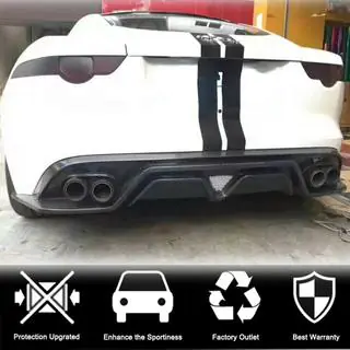 Bakre stötfångardiffusor (2013-2019, kolfiber) Jaguar F-Type 2013–2024 foto 2
