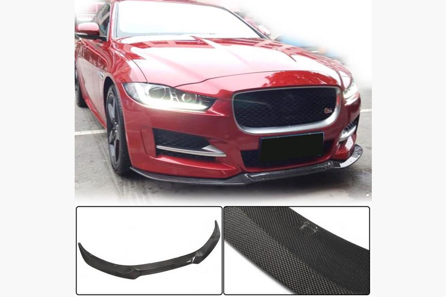 Jaguar XE 2016– Frontläpp till stötfångare (2015-2019, kolfiber) Foto 1