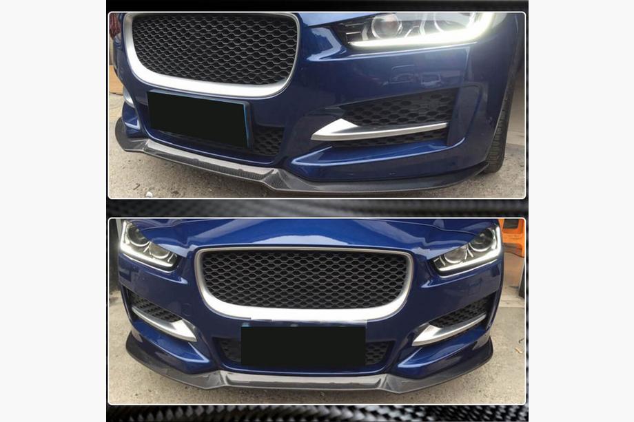 Jaguar XE 2016– Frontläpp till stötfångare (2015-2019, kolfiber) Foto 4