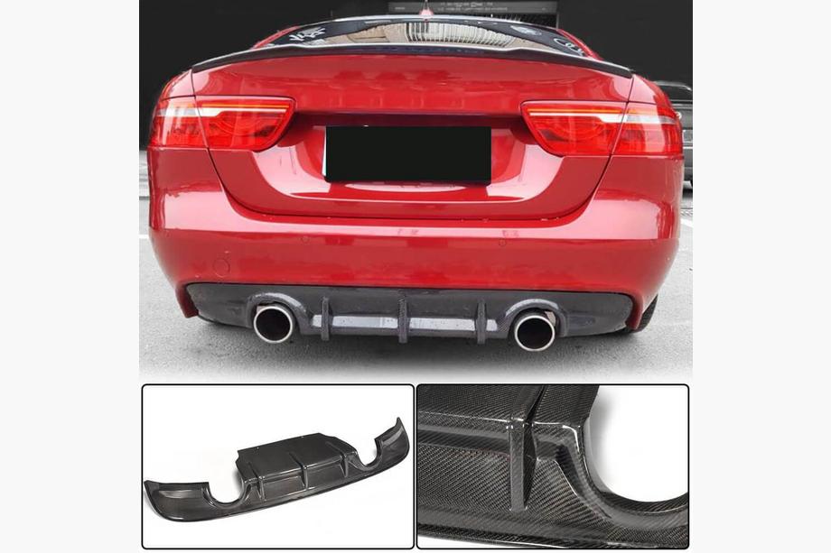Jaguar XE 2016– Bakre stötfångardiffusor V2 (2015-2019, kolfiber) Image