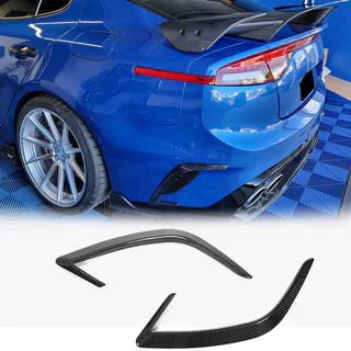 Bakre stötfångarskydd (2017-2020, kolfiber) Kia Stinger 2017–2023 foto 2