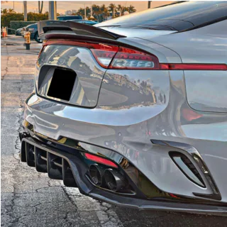 Bakre stötfångarskydd (2017-2020, kolfiber) Kia Stinger 2017–2023 foto 3