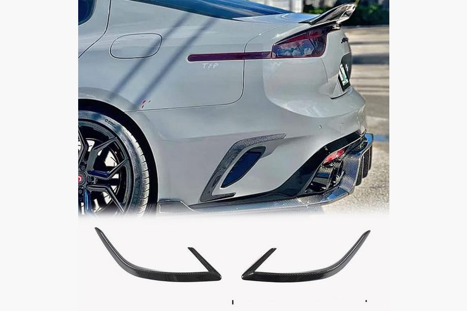 Kia Stinger 2017–2023 Bakre stötfångarskydd (2017-2020, kolfiber) Image