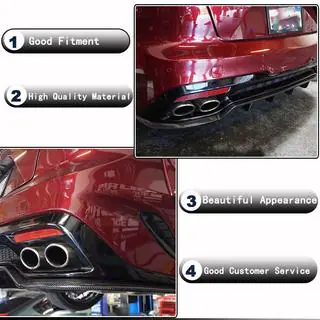 Bakre stötfångardiffusor (kolfiber) Kia Stinger 2017–2023 foto 2