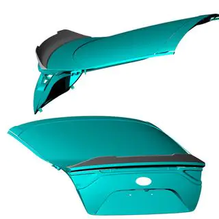 Spoiler V1 (kolfiber) Kia Stinger 2017–2023 foto 3