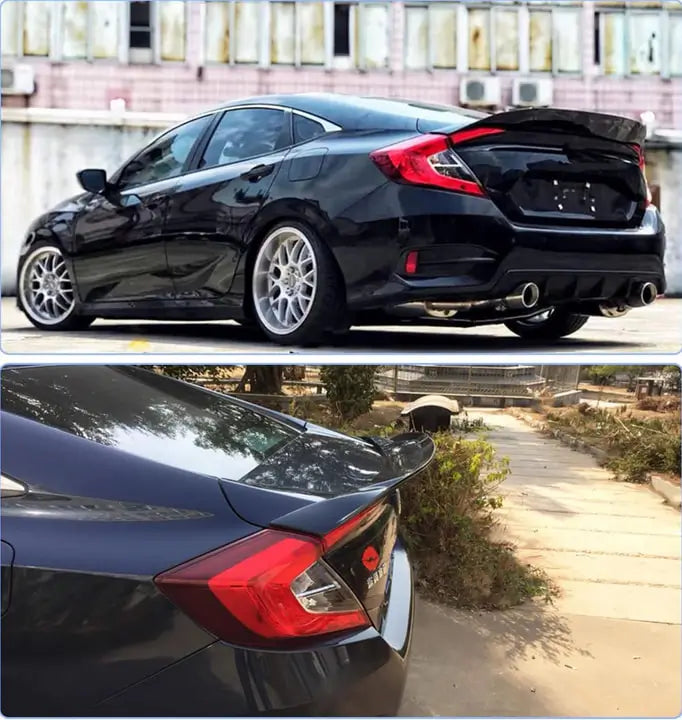 Honda Civic Sedan X 2016–2021 Spoiler (plast) foto 2