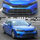 Honda Civic Sedan 2021– Frontläpp till stötfångare Lip V1 (plast) foto 3
