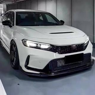 Frontläpp till främre stötfångare Lip V2 (kolfiber) Honda Civic HB 2021– foto 3