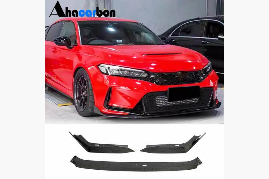 Honda Civic HB 2021– Frontläpp till främre stötfångare Lip V2 (kolfiber) Image