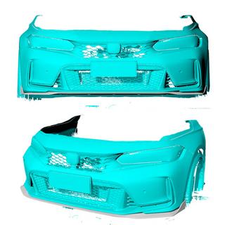 Frontläpp till främre stötfångare Lip V3 (kolfiber) Honda Civic HB 2021– foto 2