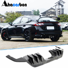 Honda Civic HB 2021– Bakre stötfångardiffusor (kolfiber) foto 1