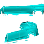 Honda Civic HB 2021– Sidokjolar (kolfiber) foto 2