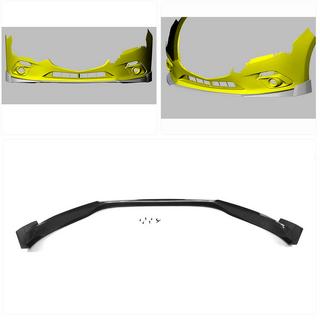 Kolfiber frontläpp till främre stötfångaren Lip (2014-2016, Carbon) foto 2