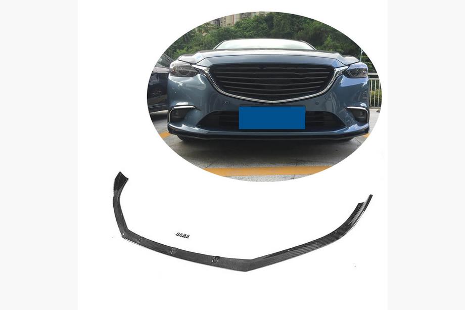 Mazda 6 2012–2024 Frontläpp till främre stötfångare Lip V2 (2017-2019, kolfiber) Image