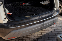 Nissan X-trail T33/Rogue 2022– Carmos bakre stötfångarskydd (För e-Power, rostfritt stål, matt) foto 6