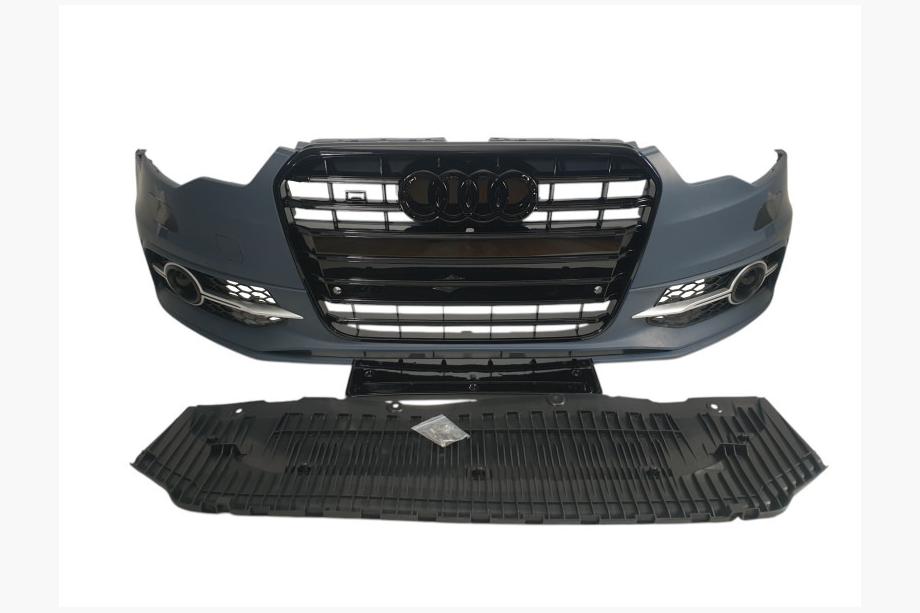 Audi A6 C7 2011–2017 Främre stötfångare med svart grill S6-Style (2011-2014) Image