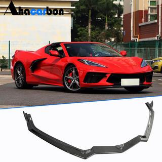 Frontläpp till främre stötfångare Lip (2019-2022, kolfiber) Chevrolet Corvette C8 2019– foto 2