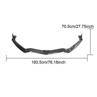 Frontläpp till främre stötfångare Lip (2019-2022, kolfiber) Chevrolet Corvette C8 2019– foto 3