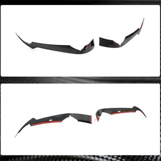 Kolfiberspoilers till främre stötfångaren (2019-2022, Carbon) Chevrolet Corvette C8 2019– foto 4