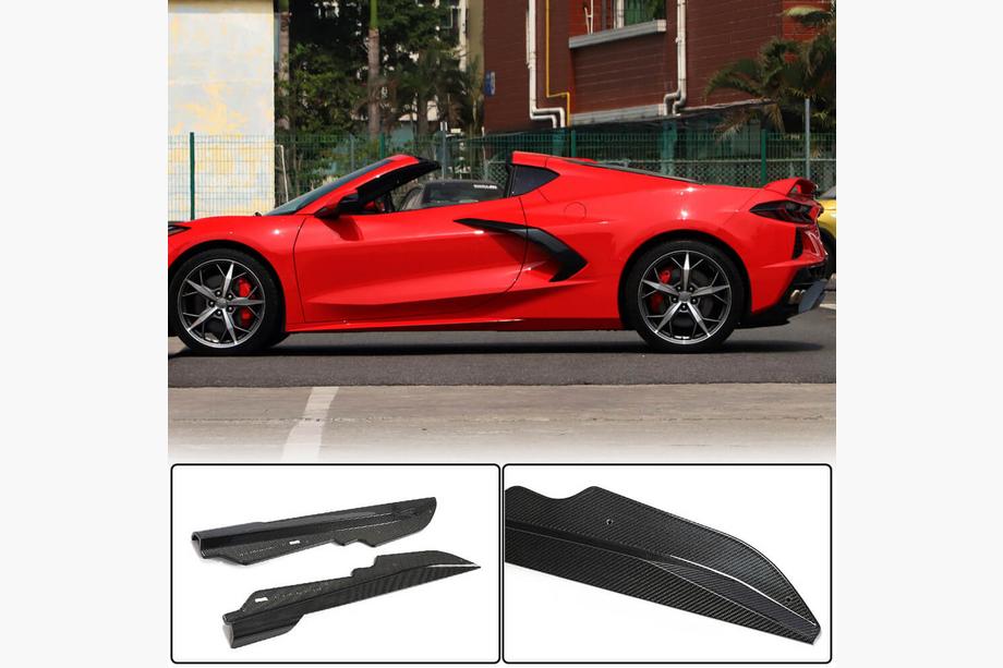 Chevrolet Corvette C8 2019– Sidokjolar (kolfiber) Image
