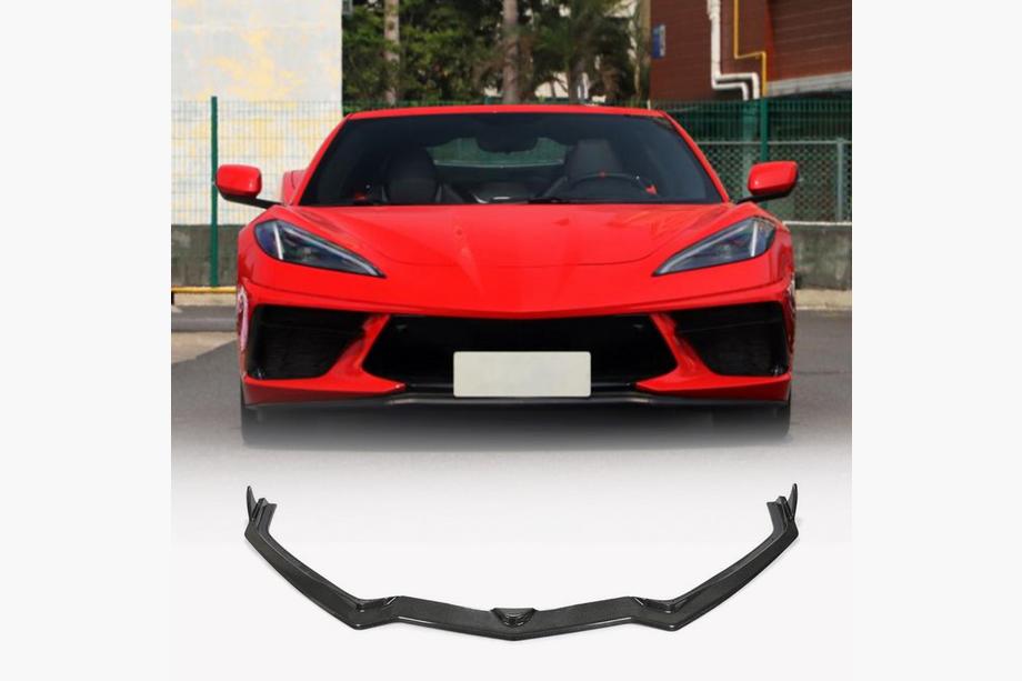 Chevrolet Corvette C8 2019– Frontläpp till främre stötfångare (Kolfiber) Image