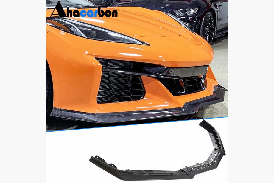 Chevrolet Corvette C8 2019– Frontläpp till främre stötfångare (för Z06, 2020-2024, kolfiber) Image