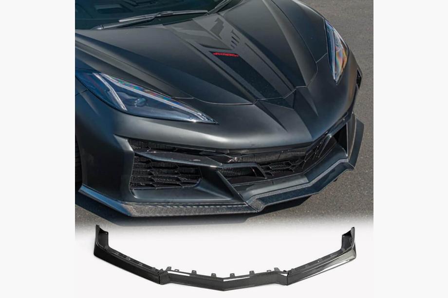Chevrolet Corvette C8 2019– Front bumper lip i kolfiber (för Z06, 2022-2024, carbon) Image