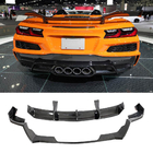 Chevrolet Corvette C8 2019– Bakre stötfångardiffusor (för Z06, 2022-2024, kolfiber) foto 1