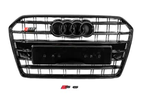 Audi A6 C7 2011–2017 Svart frontgrill S-Style (2014-2017) foto 2