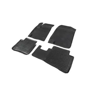 Gummimattor för kupén med upphöjd kant (4 st, Polytep) Hyundai Accent 2006–2010 foto 2