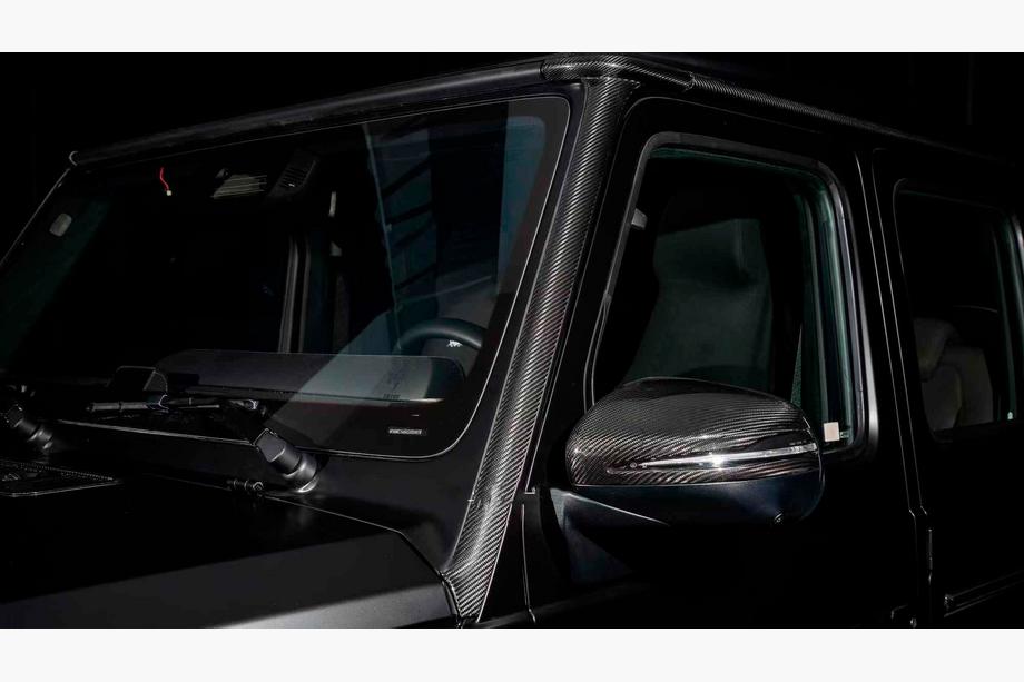 Mercedes G class W465 2025– Kolfiberkåpor för A-stolpar och tak Foto 1
