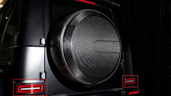 Mercedes G class W465 2025– Baklyktomfattningar (Carbon) foto 1