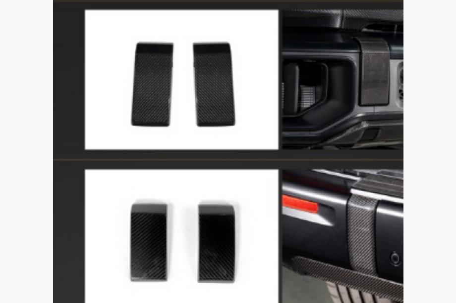 Mercedes G class W465 2025– Set stötfångarläpp fram och bak (för G63 AMG, kolfiber) Foto 3