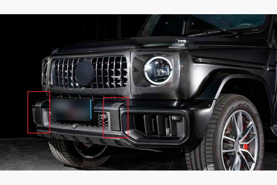 Mercedes G class W465 2025– Set stötfångarläpp fram och bak (för G63 AMG, kolfiber) Foto 1